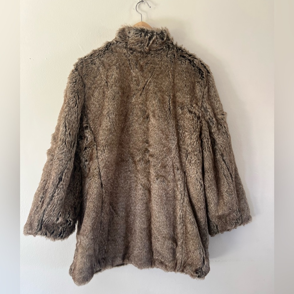Chico’s Reversible Faux Fur Paisley Full-Zip Jacket Size 12/14 NWT - Picture 16 of 16